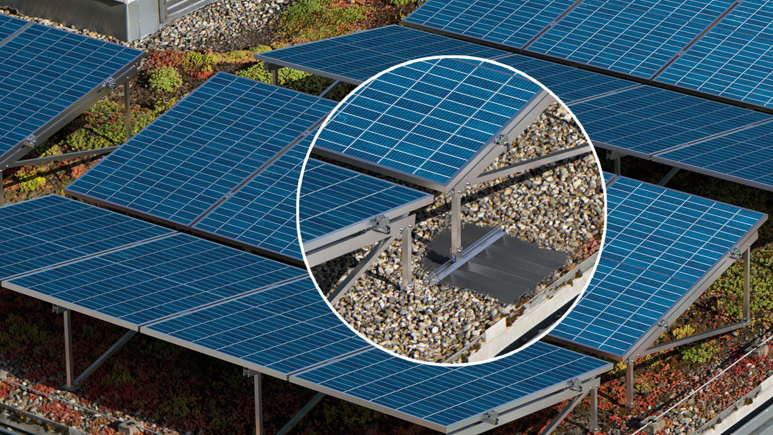 K2 GreenRoof Vento – Flachdachlösung auf dem Gründach