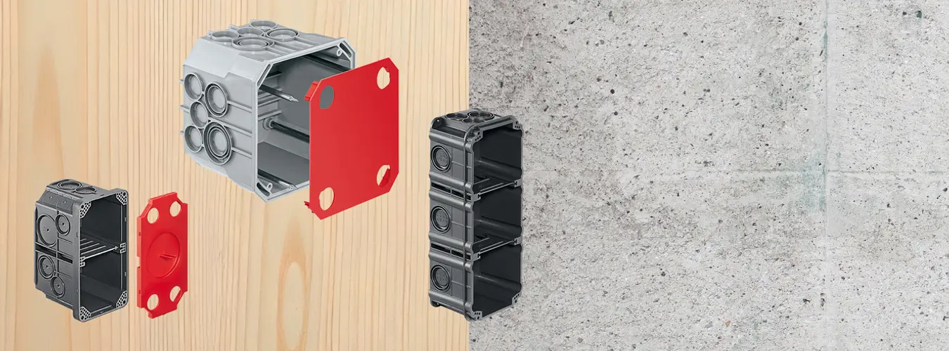 Per costruzioni leggere e massicce: prodotti da incasso testati con filo incandescente a 850°C