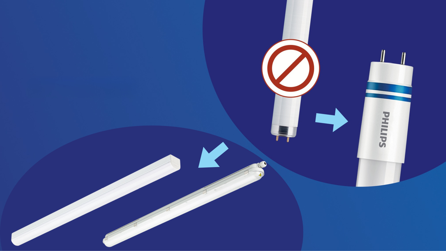 Le lampade fluorescenti T8 non sono più disponibili: è tempo di Philips LED