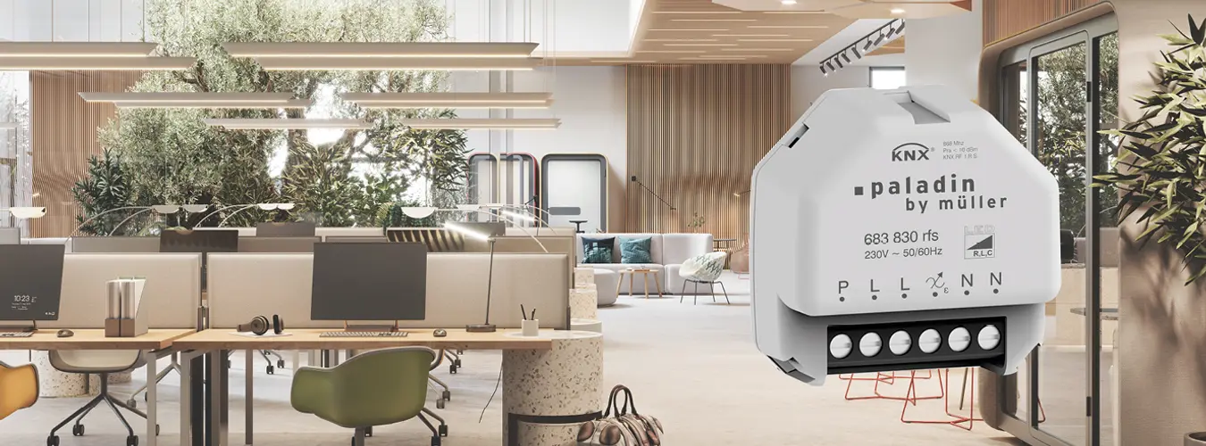 Mise en réseau – Produits pour la gestion technique des bâtiments avec KNX-RF