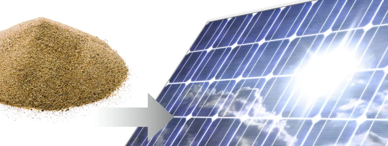 Rohstoffe wie Sand am Meer für Solarmodule