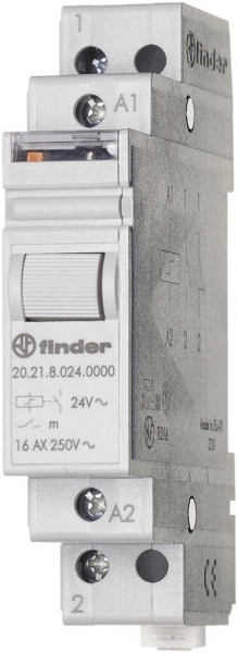 Teleruttore AMD Finder 20.21, 1Ch 16A 230VAC 