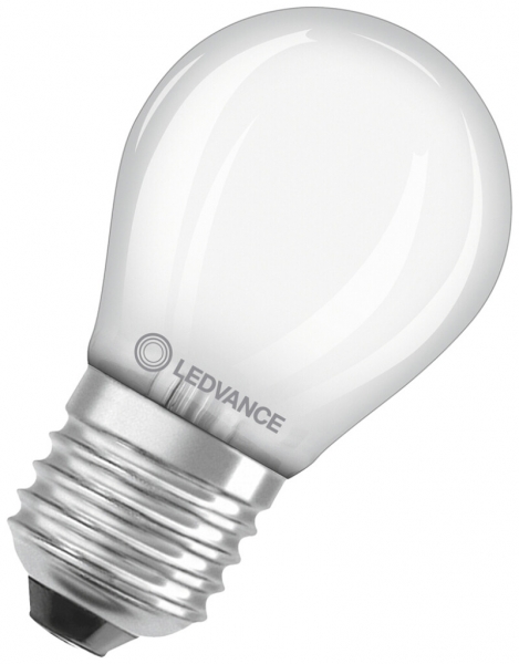 Lampada LED LEDVANCE CLAS P E27 2.5W 250lm 2700K Ø45×77mm opaco 