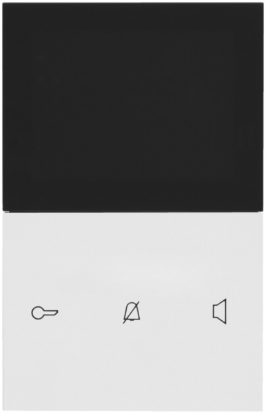 Poste vidéo intérieure AP Hager elcom.touch confort 2-fils, blanc 