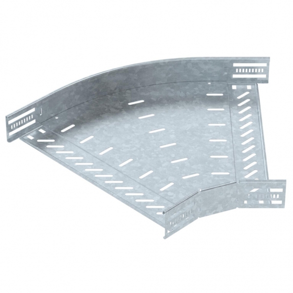 Coude BET RB 45° 60×400mm acier galvanisé à chaud 