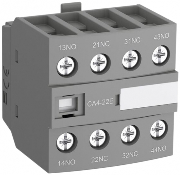 Blocco di contatti ausiliare ABB CA4-22M, 2Ch/2R 4A AC-15, frontale a vite 