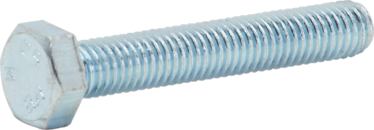 Vis à tête 6-pans M8×80mm zng-chro, 8.8 DIN 933 