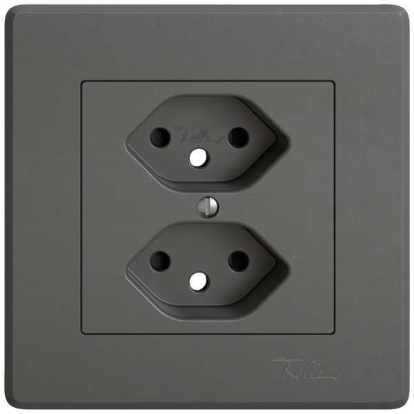 Kit di montaggio INC EDIZIO.liv SNAPFIX® p.presa 2×T13 c.lente front.shutter grs 