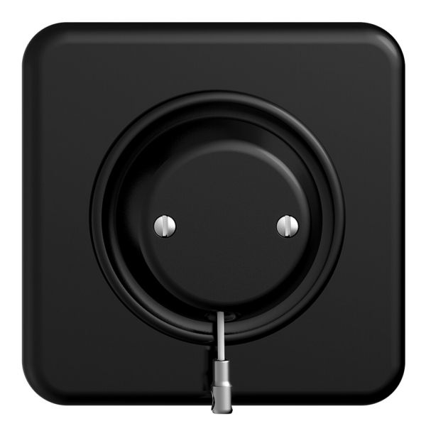 Kit frontale INC STANDARDdue nero per interruttore & contatto a tirante 
