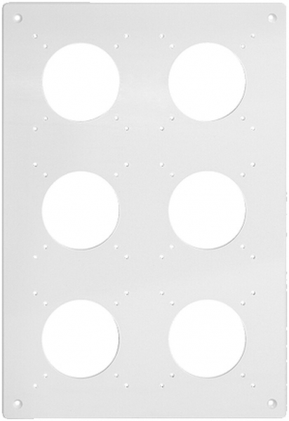 En-tête NUP Feller NEVO, 3×2, pour appareils N.CO, noir 