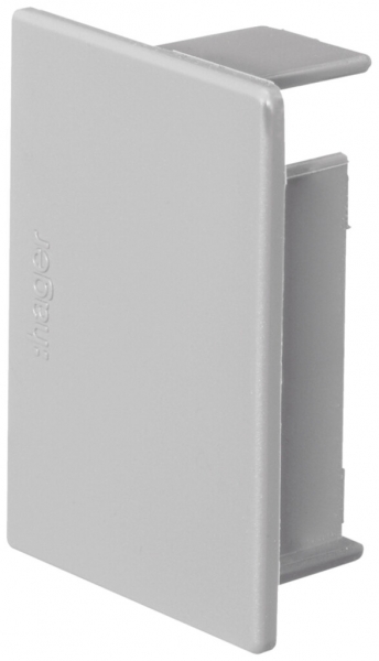 Endstück Hager tehalit.LF/LFH 57×40mm grau IP30 