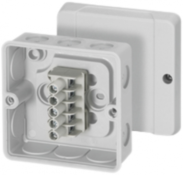 Scatola di derivazione AP Hensel DEDE 9325 grigio 