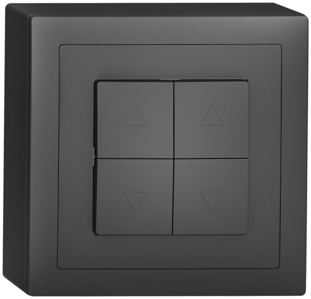 Interrupteur pour stores AP Sidus, 2-canal, anthracite 