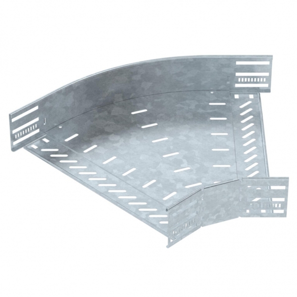 Coude BET RB 45° 85×400mm acier galvanisé à chaud 