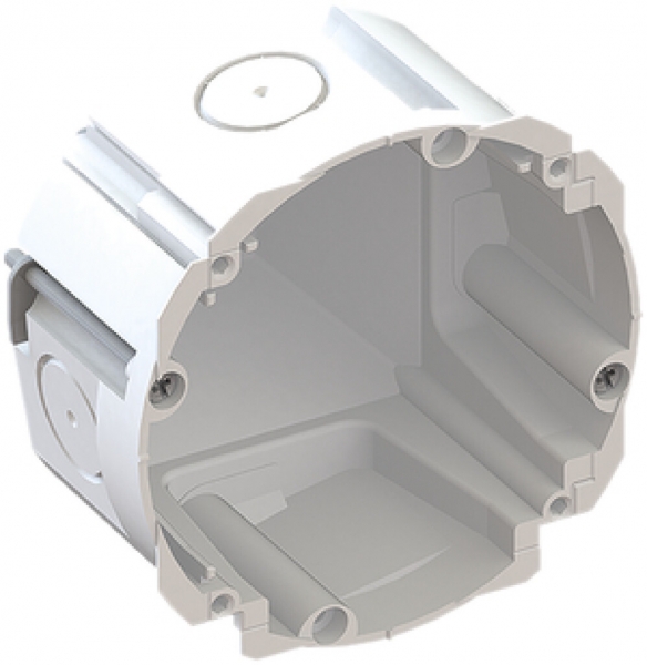 Scatola per parete cava AGRO 1×1 Quickbox H1 Ø83mm senza alogeno bianco 