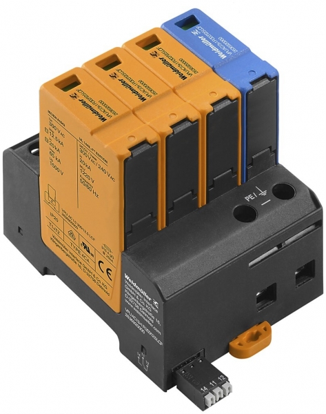 Scaricatore di sovratensione Weidmüller VPU AC I 3+1 R 300/12.5 LCF 