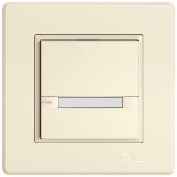 Pulsante KNX RGB INC EDIZIO.liv SNAPFIX® sensore temp.RGB-LED targ.1× com.2T cr 