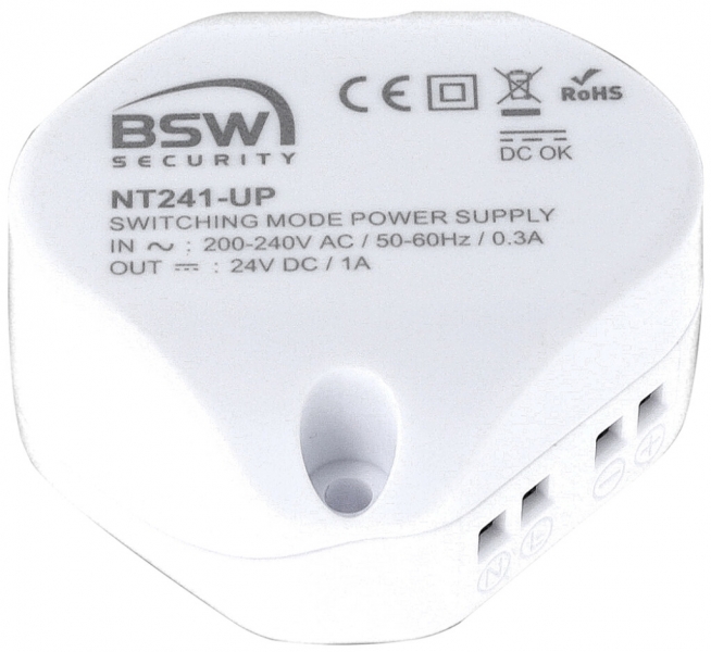 Alimentazione a commutazione INS BSW NT241-UP IN:200…240VAC, OUT:24VDC/1A 