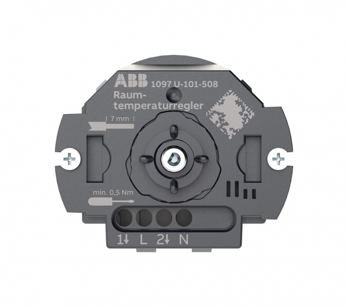 Thermostat d'ambiance ABB SIDUS GE-E chauffage NO/NC 230VAC/10A 5…30°C 