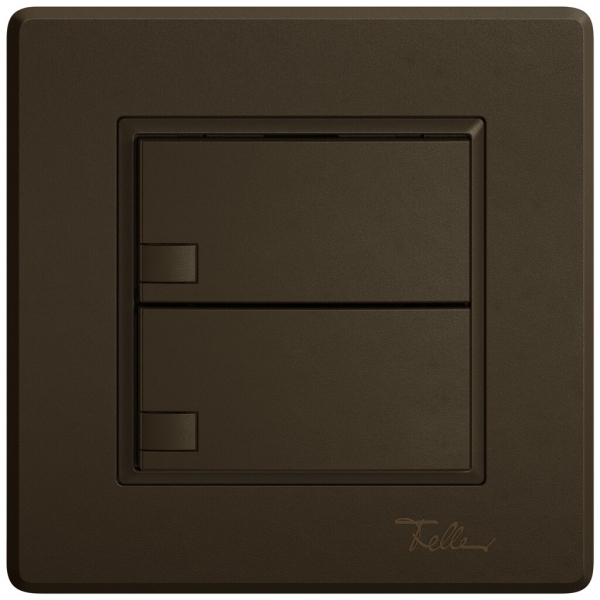 UP-KNX-Taster RGB EDIZIO.liv SNAPFIX® Temperaturfüh.o.LED 2×Taste 1-Tbed.br 