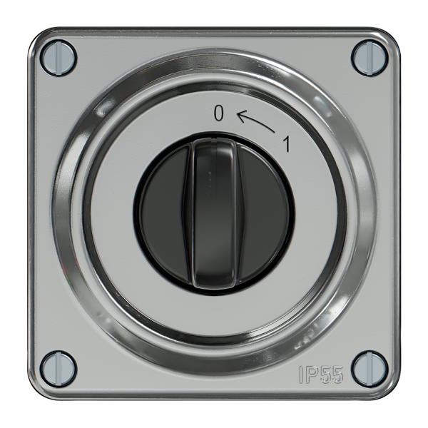 Contatto rotativo ELEMENT SNAPFIX® 1P 1C 16A 400V 0<-1 87×91mm all 