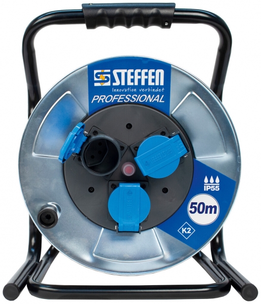 Avvolgicavo Steffen Metall 3×T13 EPR-PUR 3×1.5mm² 50m 