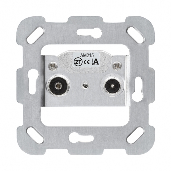 Inserto per presa antenna Hager R/TV montaggio F 14dB 2GHz 