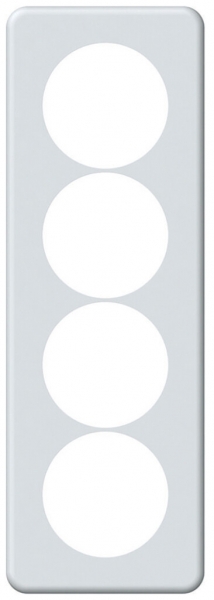 UP-Abdeckplatte origin 4×1 Ø58mm 92×272mm weiss 