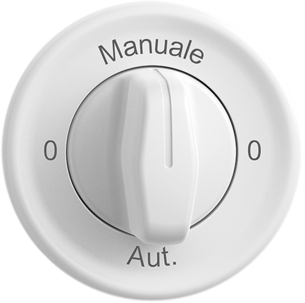 UP-Drehschalter STANDARDdue 2/1L weiss 0-Manuale-0-Aut 