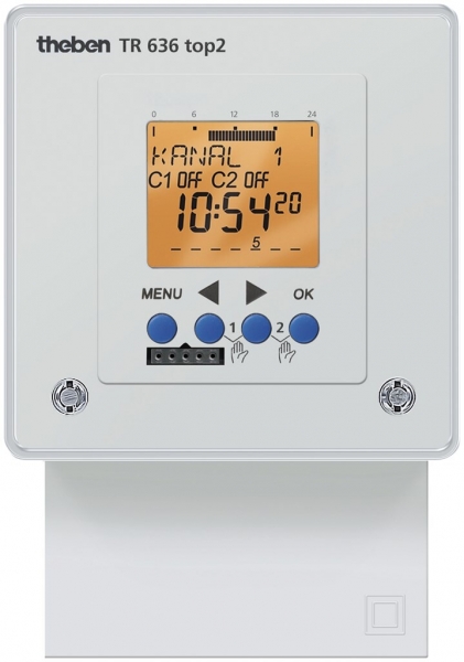 Timer digitale AP Theben, 2-canale TR 636 