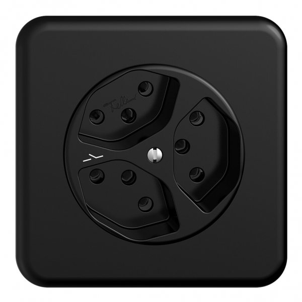Prise ENC STANDARDdue 3×T13 1×S noir QMI 