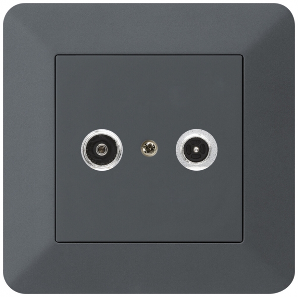 Prise antenne ENC kallysto.trend R/TV 23dB 2GHz anthracite 
