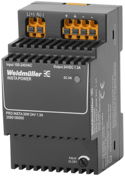 Alimentation à découpage Weidmüller Connect Power PRO INSTA 30W 24V 1.3A 