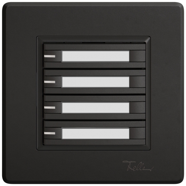 Poussoir KNX RGB ENC EDIZIO.liv SNAPFIX® capteur temp.RGB-LED étiqu.4×com.2T no 