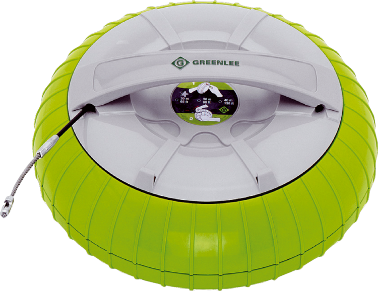 Appareil passe-fil Greenlee avec bande fibre de verre 30m 