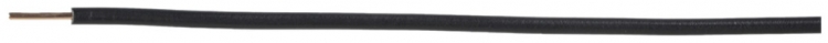 N-Draht H07Z1-U halogenfrei 2.5mm² 450/750V schwarz Cca 