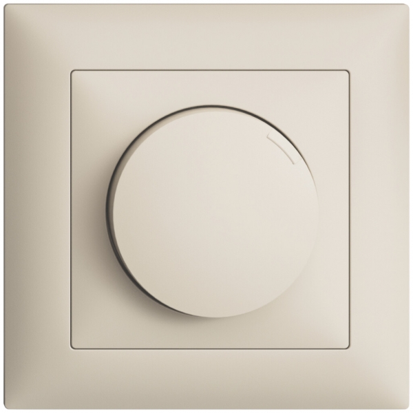 UP-Drehdimmer EDIZIOdue 20…600W Phasenabschnitt crema 