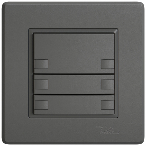 Pulsante KNX RGB INC EDIZIO.liv SNAPFIX® sensore temp.s.LED 6× com.1T grs 