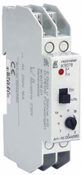 Interrupteur de réseau 16A 250VAC IK 9078.01 