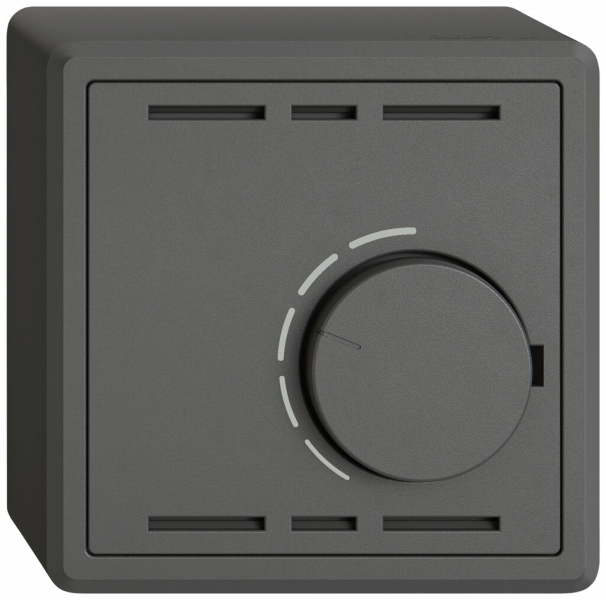 Thermostat d'ambiance AP EDIZIO.liv SNAPFIX® sans interrupteur 230VAC 50Hz grf 