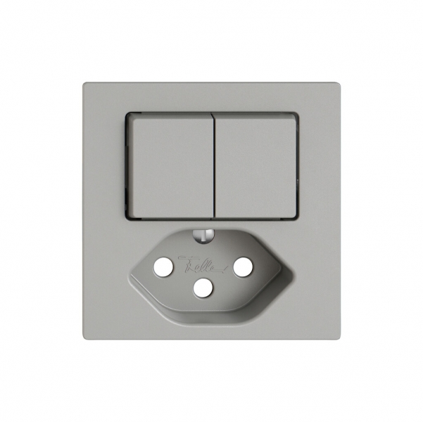 Kit di montaggio EDIZIO.liv SNAPFIX® per combi.T13 con 2 tasti grc 