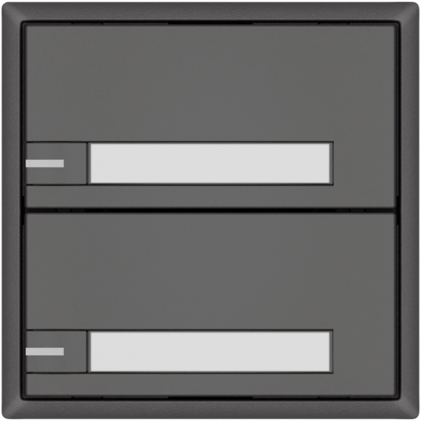 KNX-Taster RGB EDIZIO.liv SNAPFIX® Temperaturfüh.RGB-LED Pap.2×T 1-Tbed.dgu 