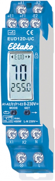 REG-Ferndimmer Eltako 400W EUD12D-UC LCD 