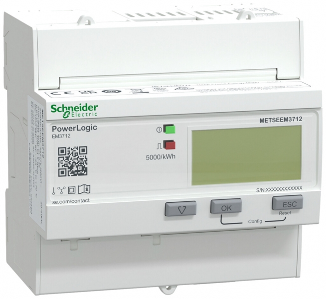 REG-Energiezähler Schneider Electric EM3712 3LN ind 5A elektrisch 5TE D0 