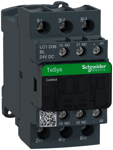 Contattore Schneider Electric LC1 38A 24V 1Ch +1R 
