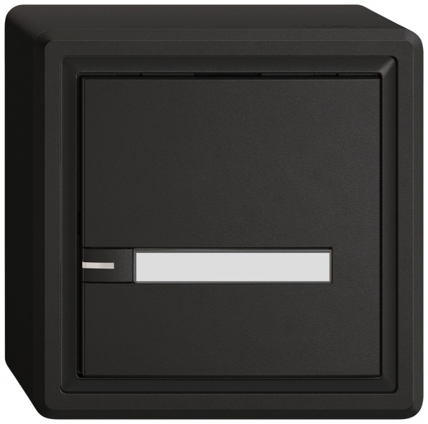 Poussoir KNX RGB AP EDIZIO.liv SNAPFIX® capteur temp.RGB-LED étiqu.1×com.1T no 