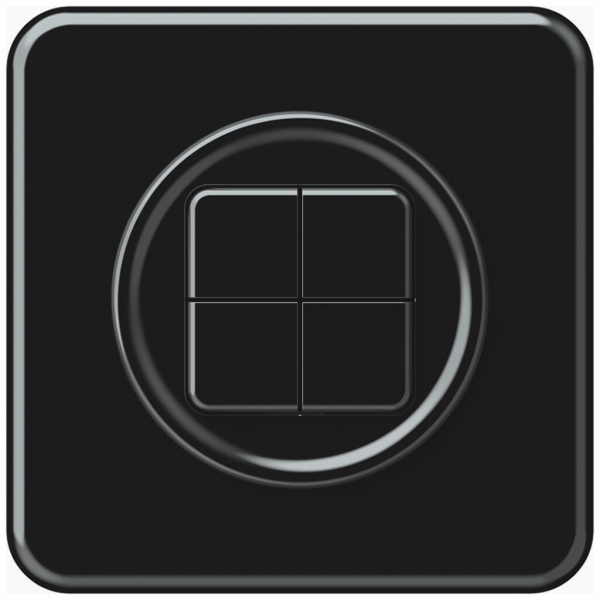 UP-Taster KNX origin 4×Tasten schwarz 