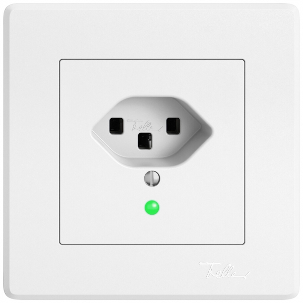 Presa INC EDIZIO.liv SNAPFIX® 1×T23 con LED bi 