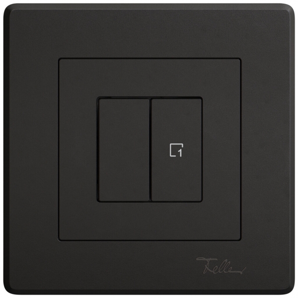 Station sec.interr.ENC EDIZIO.liv Wiser SNAPFIX® 1 scène 2 touches WLAN no 