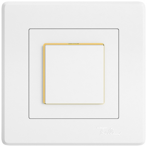 Tasto a pulsante INC EDIZIO.liv SNAPFIX® ARL/1P illuminazione laterale giallo bi 